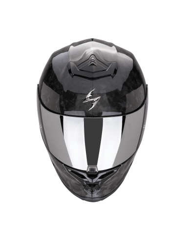 SCORPION EXO-R1 CARBON EVO II AIR ONYX BLACK SPORTINIS/UŽDARAS MOTO ŠALMAS