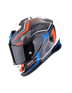 SCORPION EXO-R1 EVO AIR COUP BLACK/RED/BLUE SPORTINIS/UŽDARAS MOTO ŠALMAS