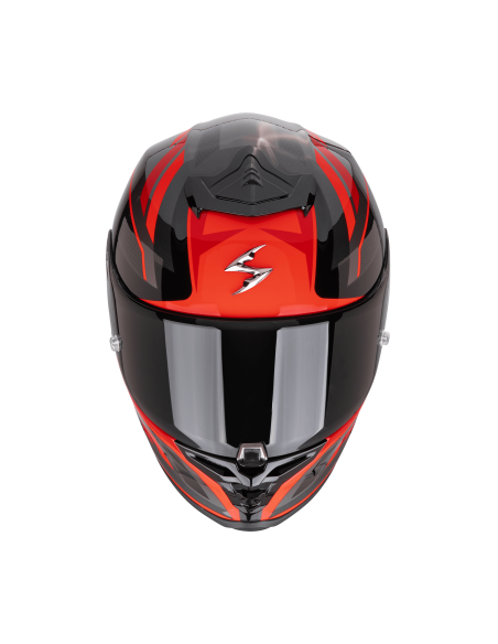 SCORPION EXO-R1 EVO II AIR VITAL BLACK/SILVER/RED SPORTS/INDOOR HELMET
