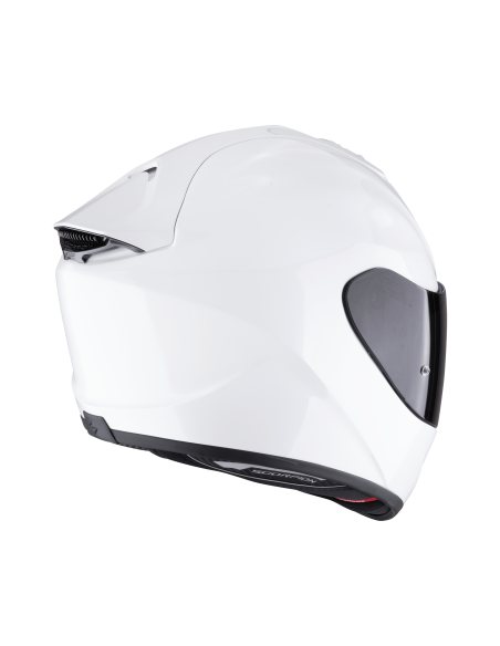 SCORPION EXO-1400 EVO II AIR PEARL WHITE SPORTINIS/UŽDARAS MOTO ŠALMAS