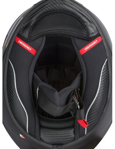 SCORPION EXO-1400 AIR CARBON BLACK SPORTINIS/UŽDARAS MOTO ŠALMAS