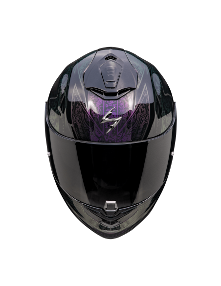 SCORPION EXO-1400 EVO II AIR FANTASY BLACK/CHAMELEON SPORTINIS/UŽDARAS MOTO ŠALMAS