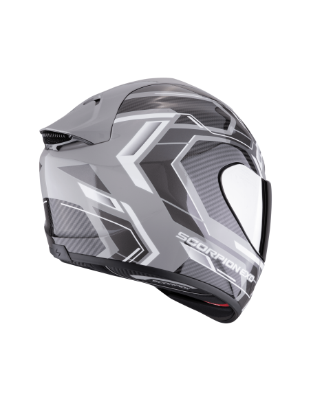 SCORPION EXO-1400 EVO II AIR LINART GREY/WHITE SPORTINIS/UŽDARAS MOTO ŠALMAS