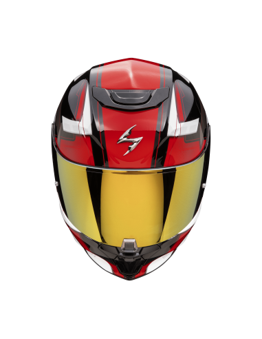SCORPION EXO-391 CAPTOR BLACK/RED SPORTINIS/UŽDARAS MOTO ŠALMAS