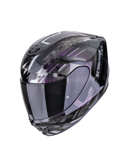 SCORPION EXO-391 CLUTTER BLACK/CHAMELEON SPORTINIS/UŽDARAS MOTO ŠALMAS