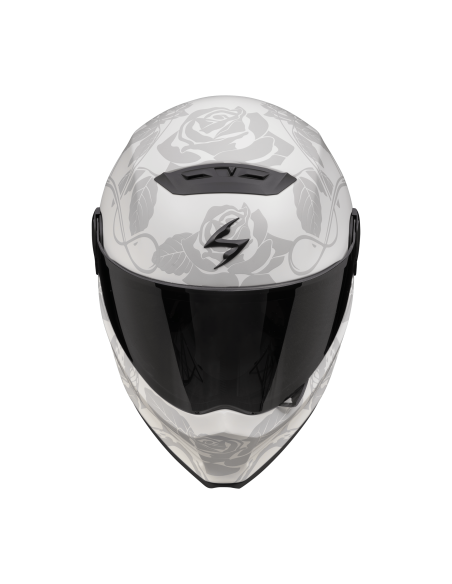 SCORPION COVERT-FX DRAGON MATT LIGHT GREY/SILVER UŽDARAS MOTO ŠALMAS