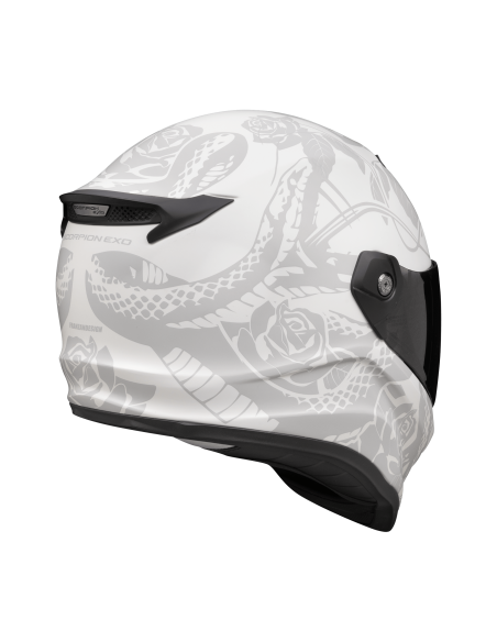 SCORPION COVERT-FX DRAGON MATT LIGHT GREY/SILVER UŽDARAS MOTO ŠALMAS