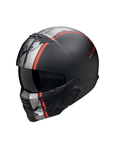 SCORPION EXO-COMBAT II LORD MATT BLACK/RED MOTO ŠALMAS