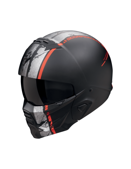 SCORPION EXO-COMBAT II LORD MATT BLACK/RED MOTO ŠALMAS