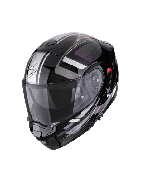 SCORPION EXO-930 EVO ARDENS BLACK/CHAMELEON FLIP-UP MOTO ŠALMAS