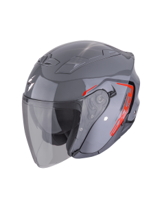 SCORPION EXO-230 CIT-E GREY/RED OPEN MOTORCYCLE HELMET