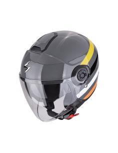 SCORPION EXO-CITY II BEE GREY/YELLOW/BLACK ATVIRAS MOTO ŠALMAS