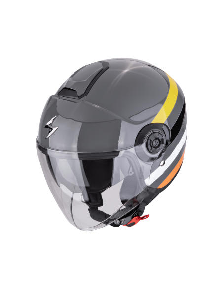 SCORPION EXO-CITY II BEE GREY/YELLOW/BLACK ATVIRAS MOTO ŠALMAS
