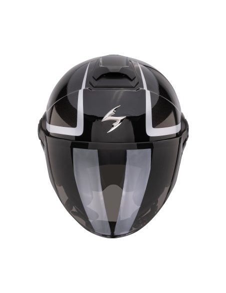 SCORPION EXO-CITY II INTERCITY BLACK/CHAMELEON ATVIRAS MOTO ŠALMAS