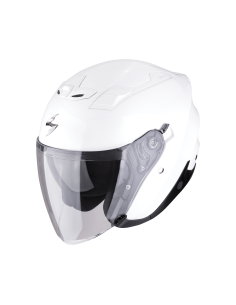 SCORPION EXO-Z1 SOLID PEARL WHITE ATVIRAS MOTO ŠALMAS