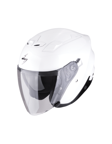 SCORPION EXO-Z1 SOLID PEARL WHITE OPEN MOTORCYCLE HELMET