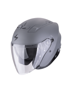 SCORPION EXO-Z1 SOLID MATT CEMENT GREY ATVIRAS MOTO ŠALMAS