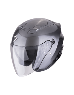 SCORPION EXO-Z1 SOLID METALLIC GREY OPEN MOTORCYCLE HELMET