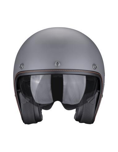 SCORPION BELFAST EVO GRAPHITE DARK GREY ATVIRAS MOTO ŠALMAS