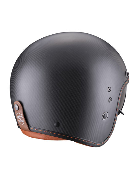 SCORPION BELFAST CARBON EVO MATT BLACK OPEN MOTO HELMET