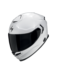 SCORPION EXO-GT SP AIR SOLID PEARL WHITE SPORTINIS/UŽDARAS MOTO ŠALMAS