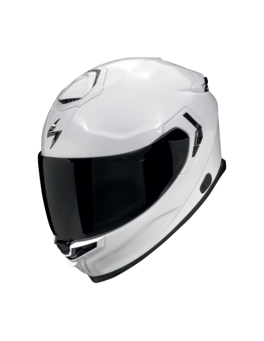 SCORPION EXO-GT SP AIR SOLID PEARL WHITE SPORTINIS/UŽDARAS MOTO ŠALMAS
