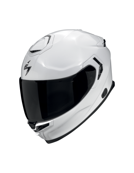 SCORPION EXO-GT SP AIR SOLID PEARL WHITE SPORTINIS/UŽDARAS MOTO ŠALMAS