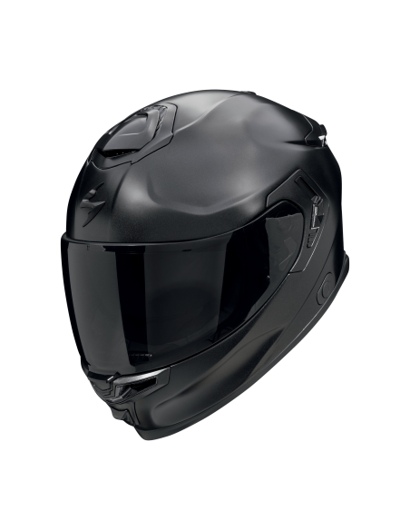 SCORPION EXO-GT SP AIR SOLID MATT PEARL BLACK SPORTINIS/UŽDARAS MOTO ŠALMAS