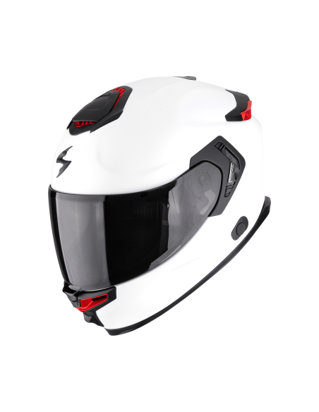 SCORPION EXO-GT SP AIR SOLID MATT PEARL WHITE SPORTINIS/UŽDARAS MOTO ŠALMAS