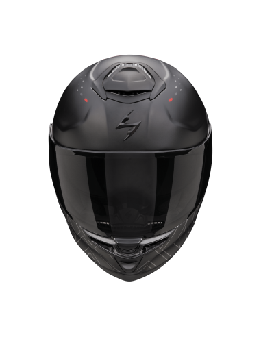 SCORPION EXO-GT SP AIR TECHLANE MATT BLACK/GREY/RED SPORTINIS/UŽDARAS MOTO ŠALMAS