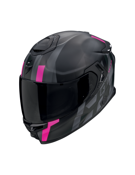 SCORPION EXO-GT SP AIR TOURADVEN MATT BLACK/PINK SPORTINIS/UŽDARAS MOTO ŠALMAS