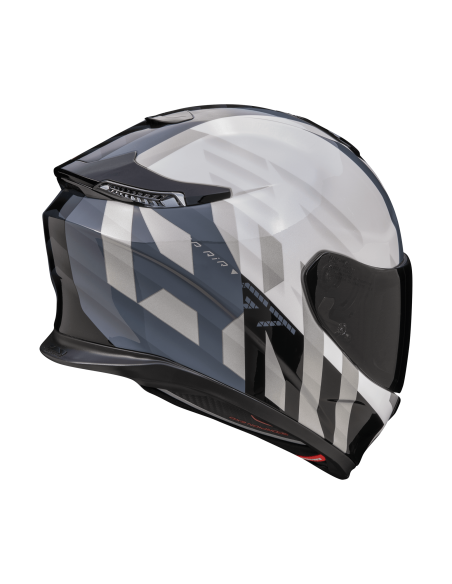 SCORPION EXO-GT SP AIR TOURADVEN PEARL/WHITE/SILVER SPORTINIS/UŽDARAS MOTO ŠALMAS