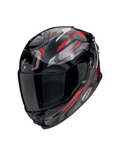 SCORPION EXO-GT SP AIR AUGUSTA BLACK/GREY/RED SPORTINIS/UŽDARAS MOTO ŠALMAS