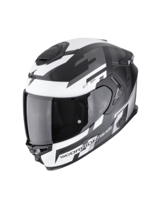 SCORPION EXO-GT SP AIR TORNADO MATT BLACK/SILVER SPORTINIS MOTO ŠALMAS