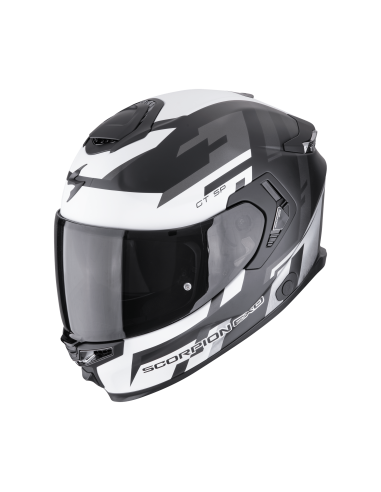 SCORPION EXO-GT SP AIR TORNADO MATT BLACK/SILVER SPORTINIS/UŽDARAS MOTO ŠALMAS