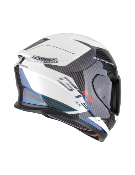 SCORPION EXO-GT SP AIR FLEX WHITE CHAMELEON SPORTINIS/UŽDARAS MOTO ŠALMAS