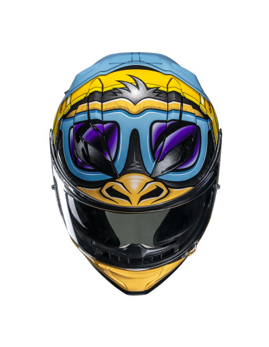 HJC F71 MONKEY DJ/MC23 SPORTINIS/UŽDARAS MOTO ŠALMAS