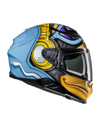 HJC F71 MONKEY DJ/MC23 SPORTINIS/UŽDARAS MOTO ŠALMAS