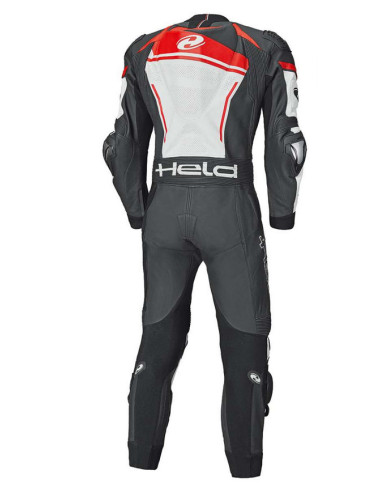 HELD SLADE II RED ONE-PIECE LEATHER MOTO SUIT