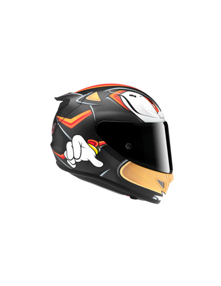 HJC RPHA 12 SHADOW/MC1SF SPORTINIS/UŽDARAS MOTO ŠALMAS