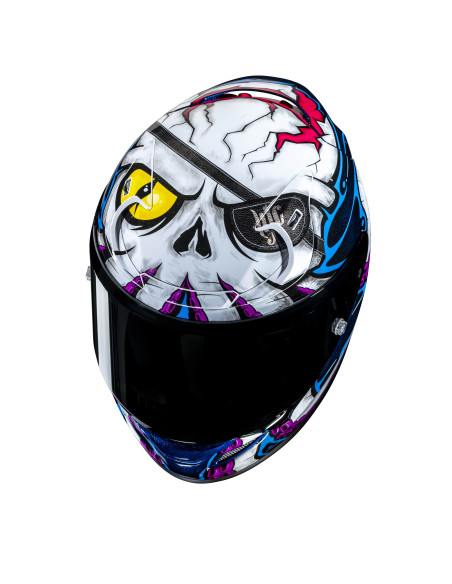 HJC RPHA 12 KRAKEN/MC28 SPORTINIS/UŽDARAS MOTO ŠALMAS
