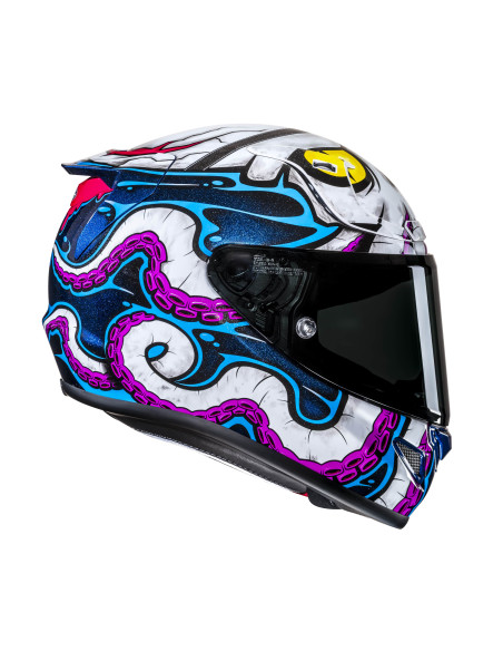 HJC RPHA 12 KRAKEN/MC28 SPORTINIS/UŽDARAS MOTO ŠALMAS
