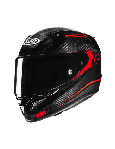 HJC RPHA 12 CARBON KERES/MC1 SPORTINIS/UŽDARAS MOTO ŠALMAS