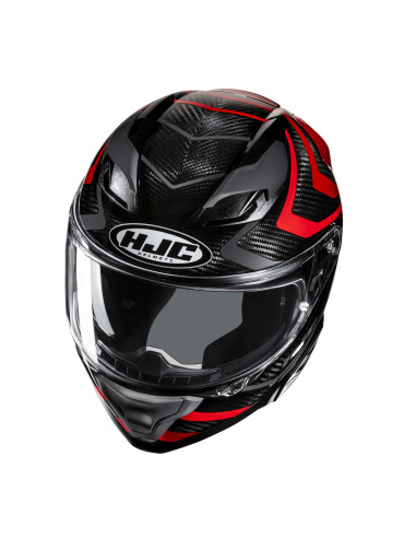 HJC F71 CARBON NEVIO/MC1 SPORTINIS/UŽDARAS MOTO ŠALMAS