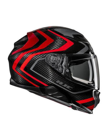 HJC F71 CARBON NEVIO/MC1 SPORTINIS/UŽDARAS MOTO ŠALMAS
