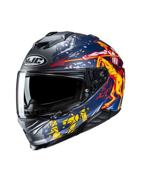 HJC i71 TAURUS/MC1SF SPORTINIS/UŽDARAS MOTO ŠALMAS