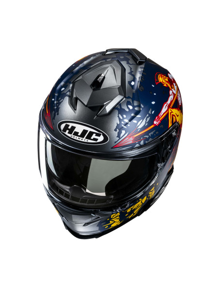HJC i71 TAURUS/MC1SF SPORTINIS/UŽDARAS MOTO ŠALMAS
