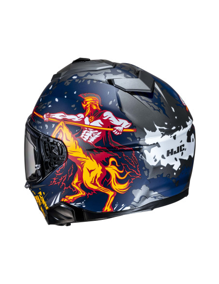 HJC i71 TAURUS/MC1SF SPORTINIS/UŽDARAS MOTO ŠALMAS