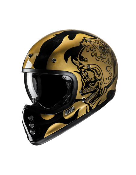 HJC V60 FLAME/MC9 CROSS MOTO HELMET