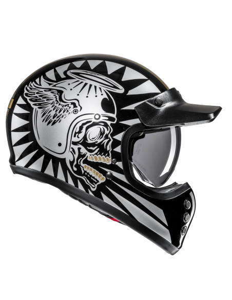HJC V60 FLAME/MC9 KROSINIS MOTO ŠALMAS